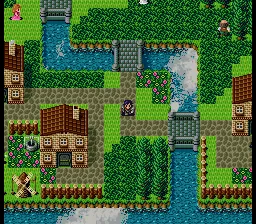 Silva Saga II: The Legend of Light and Darkness gameplay screenshot on SNES