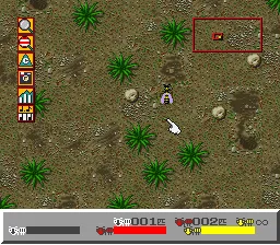 SimAnt gameplay screenshot on SNES