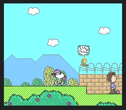 Snoopy Concert gameplay screenshot on SNES