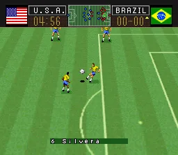 Soccer Shootout gameplay screenshot on SNES