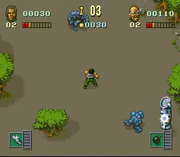 Soldiers of Fortune gameplay screenshot on SNES