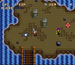 Soul Blazer gameplay screenshot on SNES