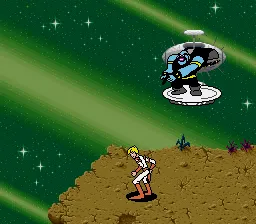 Space Ace gameplay screenshot on SNES