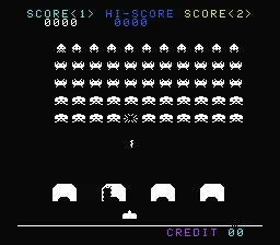 Space Invaders gameplay screenshot on SNES