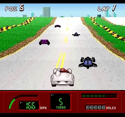 Speed Racer gameplay screenshot on SNES