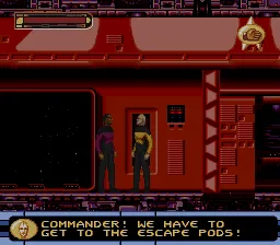 Star Trek: Deep Space Nine – Crossroads of Time gameplay screenshot on SNES