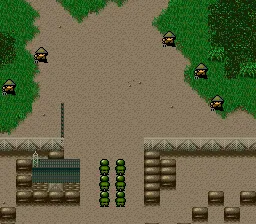 Stealth gameplay screenshot on SNES