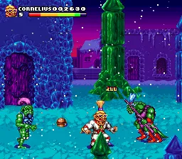 Stone Protectors gameplay screenshot on SNES