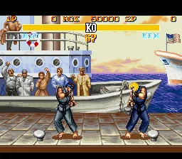 Street Fighter II Turbo gameplay screenshot on SNES