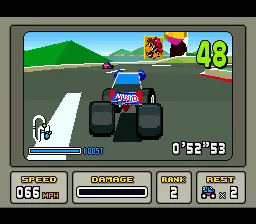 Stunt Race FX gameplay screenshot on SNES