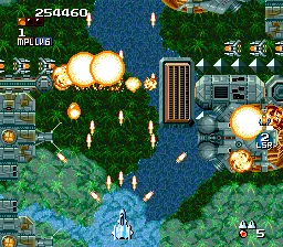 Super Aleste gameplay screenshot on SNES