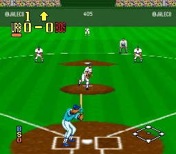 Super Bases Loaded 2 gameplay screenshot on SNES