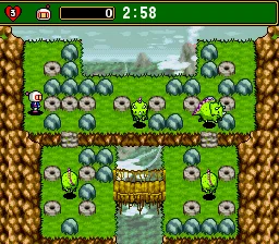 Super Bomberman 4 gameplay screenshot on SNES