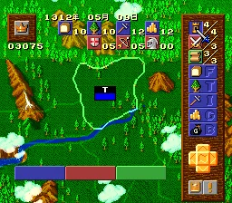 Super Castles gameplay screenshot on SNES