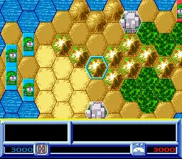 Super Conflict gameplay screenshot on SNES