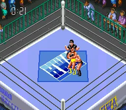 Super Fire Pro Wrestling 3 Final Bout gameplay screenshot on SNES