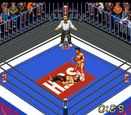 Super Fire Pro Wrestling X Premium gameplay screenshot on SNES