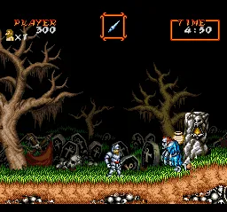 Super Ghouls 'n Ghosts gameplay screenshot on SNES