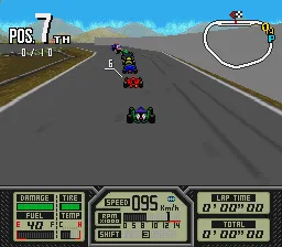 Super Indy Champ gameplay screenshot on SNES