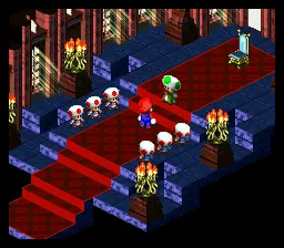 Super Mario RPG gameplay screenshot on SNES