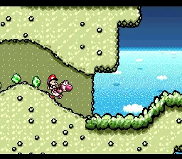 Super Mario World 2: Yoshi's Island gameplay screenshot on SNES