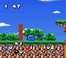 Super Morph gameplay screenshot on SNES