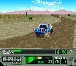 Super Off Road: The Baja gameplay screenshot on SNES