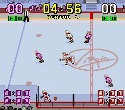 Super Slap Shot gameplay screenshot on SNES