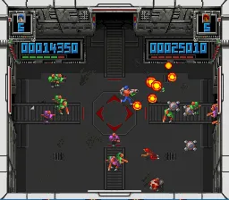 Super Smash TV gameplay screenshot on SNES