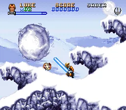 Super Star Wars: The Empire Strikes Back gameplay screenshot on SNES