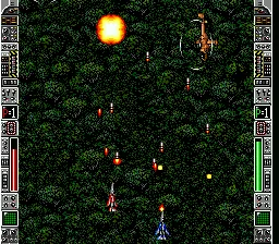 Super Strike Gunner gameplay screenshot on SNES