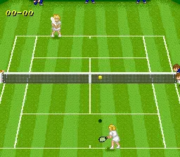 Super Tennis: World Circuit gameplay screenshot on SNES