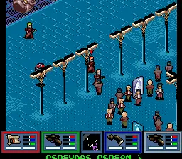 Syndicate gameplay screenshot on SNES