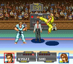 Taekwon-Do gameplay screenshot on SNES
