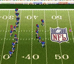 Tecmo Super Bowl II: Special Edition gameplay screenshot on SNES