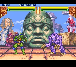 Teenage Mutant Hero Turtles: Tournament Fighters gameplay screenshot on SNES