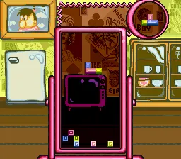 Tetris 2 gameplay screenshot on SNES