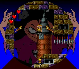 The Addams Family: Pugsley's Scavenger Hunt gameplay screenshot on SNES