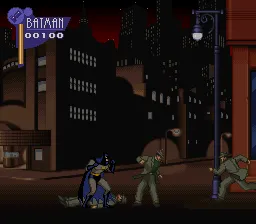 The Adventures of Batman & Robin gameplay screenshot on SNES