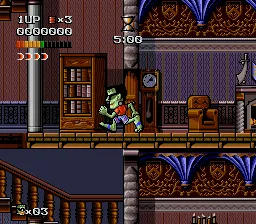 The Adventures of Dr. Franken gameplay screenshot on SNES