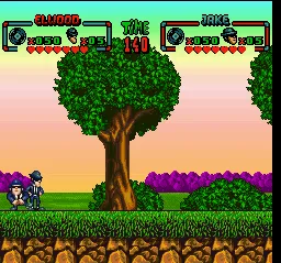 The Blues Brothers: Jukebox Adventure gameplay screenshot on SNES