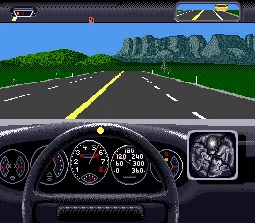 The Duel: Test Drive II gameplay screenshot on SNES
