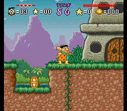The Flintstones: The Treasure of Sierra Madrock gameplay screenshot on SNES