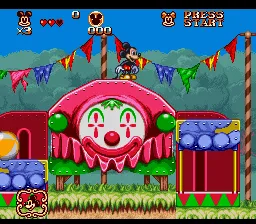 The Great Circus Mystery Starring Mickey & Minnie gameplay screenshot on SNES