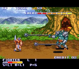 The King of Dragons gameplay screenshot on SNES