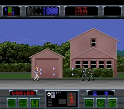 The Lawnmower Man gameplay screenshot on SNES