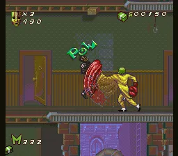 The Mask gameplay screenshot on SNES
