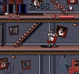 The Ren & Stimpy Show: Fire Dogs gameplay screenshot on SNES