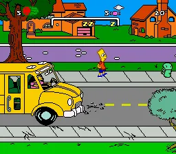 The Simpsons: Bart's Nightmare gameplay screenshot on SNES