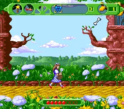 The Wizard of Oz gameplay screenshot on SNES